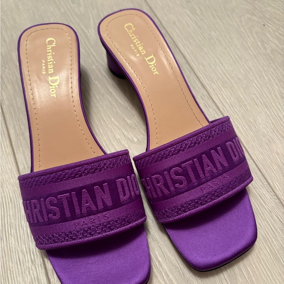 Dior Vibrant Purple Women's Sandals - Picture 1 of 5